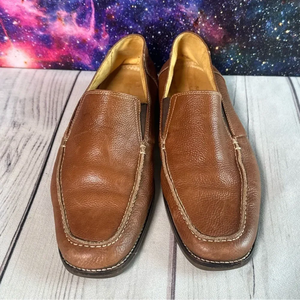Sandro Limited Leather Driving Loafer Men Sz 11 D Brown Tan‎ Designer Career